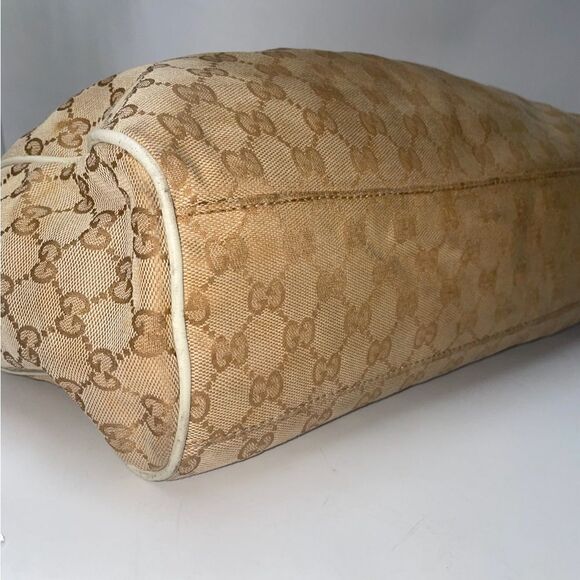 BEAUTIFUL! Authentic Gucci Sukey GG Logo Leather Trim Tote B… - Picture 7 of 13